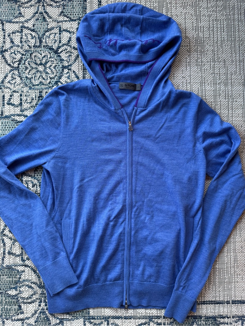 G/FORE Women's Royal Blue Hooded Zip Jacket